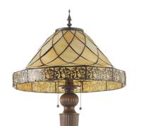 Clayre&Eef Piantana Diamond con portalume in stile Tiffany Clayre&Eef