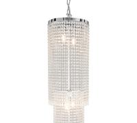 Clayre&Eef Sospensione CR114 con pendenti di vetro alta 210cm Clayre&Eef