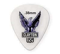 Clayton Acetal Polymer STANDARD Picks (12-pack) 0.38 mm white
