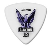 Clayton Acetal Rounded Tri (Wedge) Pick 12-Pack.38mm