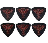Clayton Black Raven Rounded Triangle Picks 1.26 mm black