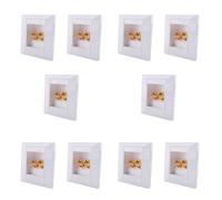 ClAZTyict 10X Muro Presa A Muro Porta Connessione Socket con 2 Banana Jack Speaker