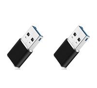 ClAZTyict 2X Adattatore per Lettore di Schede di Memoria Mini USB 3.0 in Alluminio per Scheda Micro-SD/Adattatore per Lettore di Schede TF Pc Computer Laptop