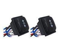 ClAZTyict 2X Interruttore di Inversione di Polarità Momentaneo, Attuatore Motore di Controllo Impermeabile, Interruttore A Levetta A 6 Pin e 3 Posizioni