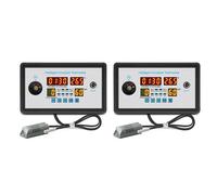 ClAZTyict 2X Termostato Intelligente Digitale ZFX-W9002 Termostato Controllo Umidità Temperatura Incubatrice 360 Rotazione Automatica Uova 12V