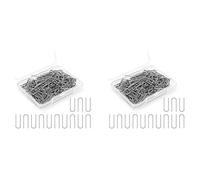 ClAZTyict 300 Pezzi Anelli di Salto nel Filo di Nicromo Ad Alta Temperatura, Ganci Un U per Hobbisti Ciondolo DIY, Ornamenti, Fusione nel Vetro