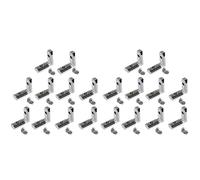 ClAZTyict 40Pcs T Slot a forma di L interno Staffa di giunzione per connettore angolare interno per profilo di estrusione di alluminio Slot serie 2020 da 6 mm