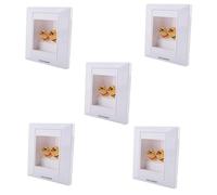 ClAZTyict 5X Muro Presa A Muro Porta Connessione Socket con 2 Banana Jack Speaker