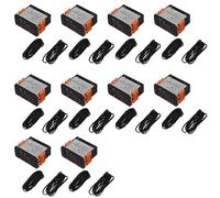 ClAZTyict 6X ETC-974 Mini Regolatore di Temperatura Frigorifero Termostato Regolatore Termoregolatore Termocoppia Doppio Sensore