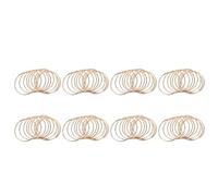ClAZTyict 80 Pack 3 Pollici Gold Dream Catcher Anelli nel Metallo Hoops nel macramè per Acchiappasogni e
