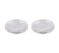 ClAZTyict 80X Cassa per Porta Monete Rotonda nel Plastica per Capsule da 46 mm E 7 Misure (16/20/25/27/30/38/46 mm) Guarnizione di Protezione