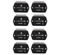 ClAZTyict 8X DC10V-80V Contaore Meccanico - Contaore per Motore Generatore Barca Automobili Motorcross Motore Camion Trattore