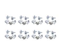 ClAZTyict Connettore Staffa Angolare un 3 Vie Serie 2020 32Pc per Profilo di Estrusione nel Alluminio Standard Europeo da 6 mm con Scanalatura un T 20 X 20 mm