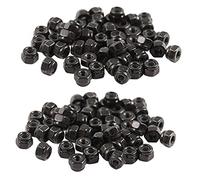 ClAZTyict M2 Esagonali con Ghiera Esagonale in Nylon Nylock Nero 100 Pz