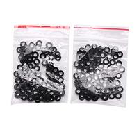 ClAZTyict M3 x 6 mm x 1 mm Rondelle isolanti piatte in nylon Distanziali guarnizioni nero 200PCS