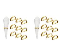 ClAZTyict Portatovaglioli nel da 20 Pezzi Portatovaglioli nel Metallo Portatovaglioli dal Design Moderno Portatovaglioli Un Semicerchio nel Metallo con Fibbie