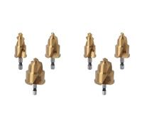 ClAZTyict Punta da Trapano A Gradino da 6 Pezzi 20/25/32mm con Scanalatura Girevole di Limite Punte da Trapano A Cono di Sollevamento PPR per Alesatura di Tubi 'Acqua