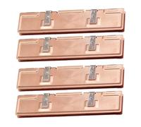ClAZTyict Raffreddatore RAM di Colore Rame Puro, Dimensioni 126x26x7mm, Composto da 4 Pezzi, per Raffreddare la Memoria RAM del Computer Desktop. Adatto per RAM DDR2, DDR3 e DDR4.