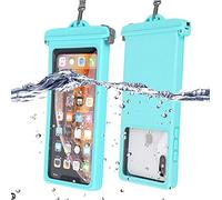 CLBING Gel di silice Custodia Impermeabile Smartphone Custodia Telefono Impermeabile Porta Cellulare Mare Impermeabile Compatible To 6.9 Inches,Blue