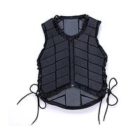 CLBING Gilet Equestre Regolabile per Adulti E Bambini Cavallo Cavaliere Protettore Corpo Schiena Guardia Gilet Cavallo Cerniera Imbottita Gile,Adult-M