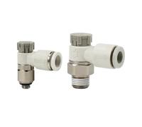 CLBSWYEJK 1 pz AS1201F-M5-04A AS2201F-01-2-06SA/08SA Valvola di Controllo del Flusso Regolatore di velocità autobloccante Connettore del Tubo Flessibile(AS3201F-03-12SA)