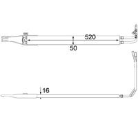 CLC 10 000P MAHLE Radiatore olio, Sterzo per MERCEDES-BENZ