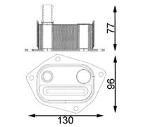 CLC 198 000S MAHLE Radiatore olio, Olio motore per HYUNDAI,KIA