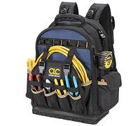 CLC Work Gear PB1133 - Zaino porta attrezzi con 38 tasche, base modellata, colore: nero/blu