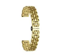 CLCLGOKKOH Cinturino For Orologio In Acciaio Inossidabile Massiccio For Uomo E Donna In Metallo A Sette Grani(B,10mmFive beads)