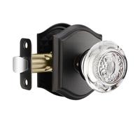 CLCTK Pomelli per porte in cristallo, pomelli per porte in vetro per passaggio interno, pomelli per porte in bronzo oliato per ingresso e armadio