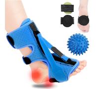 CLDFDC Plantare Fasciite Notte Splint,Tutore per Caviglia per Fascite Plantare Regolabile Traspirante con Massage Ball e Cinghia di Tenuta per Sollievo Dalla Tendinite D'Achille di Fascite Planta