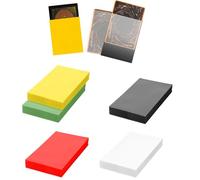 CLDURHGE 5 x50 Double Mat Card Sleeves Standard Size 66 x 91, Rosso, Nero, Giallo, Bianco, Verde Safe Protective Sleeves Maniche di Carta per YuGiOh, Ultimate Guard