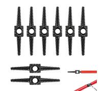 CLDURHGE 8 Pezzi Inserti Passacavo Cambio Bici in Lega 26,3 x 5 mm | Zigrinati antiscivolo con diametro 2 mm, per canaline standard e telai con cablaggio interno MTB o strada