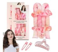 CLDURHGE Bigodino Lungo Per Boccoli: Creare Capelli Mossi Senza Calore - Il Bigodino Capelli Ideale per il Ritorno a Scuola - Kitsch Capelli Curler, Adorn Ricci Senza Capricci, Bigodini Morbidi Per
