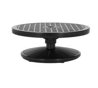 CLDXTrading HS E190 Piatto Girevole per Pittura, Supporto per Vernice Girevole per Spruzzare Scolpire la Decorazione di Torte, Supporto Lavoro Girevole in Plastica ABS con Cerchio Guida,