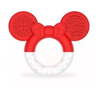 CLDY Anello di dentizione per bambini, giocattolo per dentizione per bambini, set di anelli per dentizione morbidi senza bpa per ragazzi e ragazze da 3 mesi in su, facile pulizia (rosso e bianco)