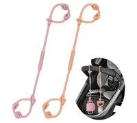 CLDY Catenella per ciuccio, in silicone, senza BPA, per giocattoli, per passeggino, seggiolone, seggiolino auto, 2 pezzi