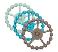 CLDY Set di 3 giocattoli massaggiagengive per bambini, rinfrescanti, dentifrici, regali per bambini, in silicone, senza BPA, per stimolare e massaggiare le gengive doloranti, a partire dai 3 mesi in