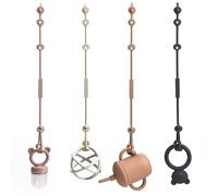 CLDY Soother Chains - Catenella per ciuccio, in silicone, senza BPA, per giocattoli, con cinghie di sicurezza per passeggino, 4 pezzi