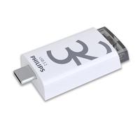 Clé USB Philips Edition Click 3.2 32 Go Blanc et gris