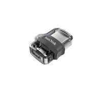 Clé USB SANDISK ULTRA DUAL DRIVE M3.0 256GB - Doppia Connessione - Grigio