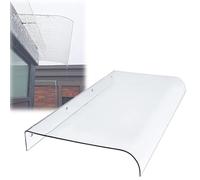 Clea Polycabonate Doo Canopy - 40 x 260 cm Font Doo tenda, Patio Cove, ombra finestra, Duable Outdoo Shelte fo Home Entance, elegante pozione fom ain e sole