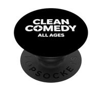 Clean Comedy All Ages Umorismo Pulito Divertente PopSockets PopGrip Adesivo