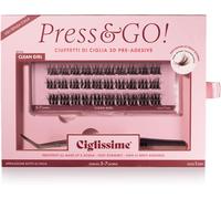 CLEAN GIRL Press&Go - Starter Kit Extension Ciglia + Pinzetta | Kit Ciuffetti Ci