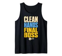 Clean Hands Final Boss Hygiene Humor Canotta