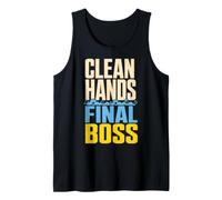 Clean Hands Final Boss Hygiene Humor Canotta