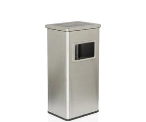 CLEAN I | Portacenere 16L - Posacenere stand-up Argento