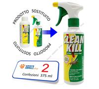 CLEAN KILL Extra Micro Fast - Insetticida 375 ml / Ricarica 1000 ml Bio BioKill