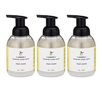 CLEAN MAMA Sapone per le mani schiumoso di origine vegetale, sapone aromatico e nutriente, con oli essenziali naturali, certificato dall'USDA di origine biologica, 355 ml, limone, confezione da 3