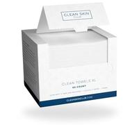 CLEAN SKIN CLUB Asciugamani puliti XL | Il primo asciugamano viso biodegradabile al mondo | Dermatologia testata e approvata | Vegan e Cruelty Free | Super morbido (50 conteggi (scatola singola))